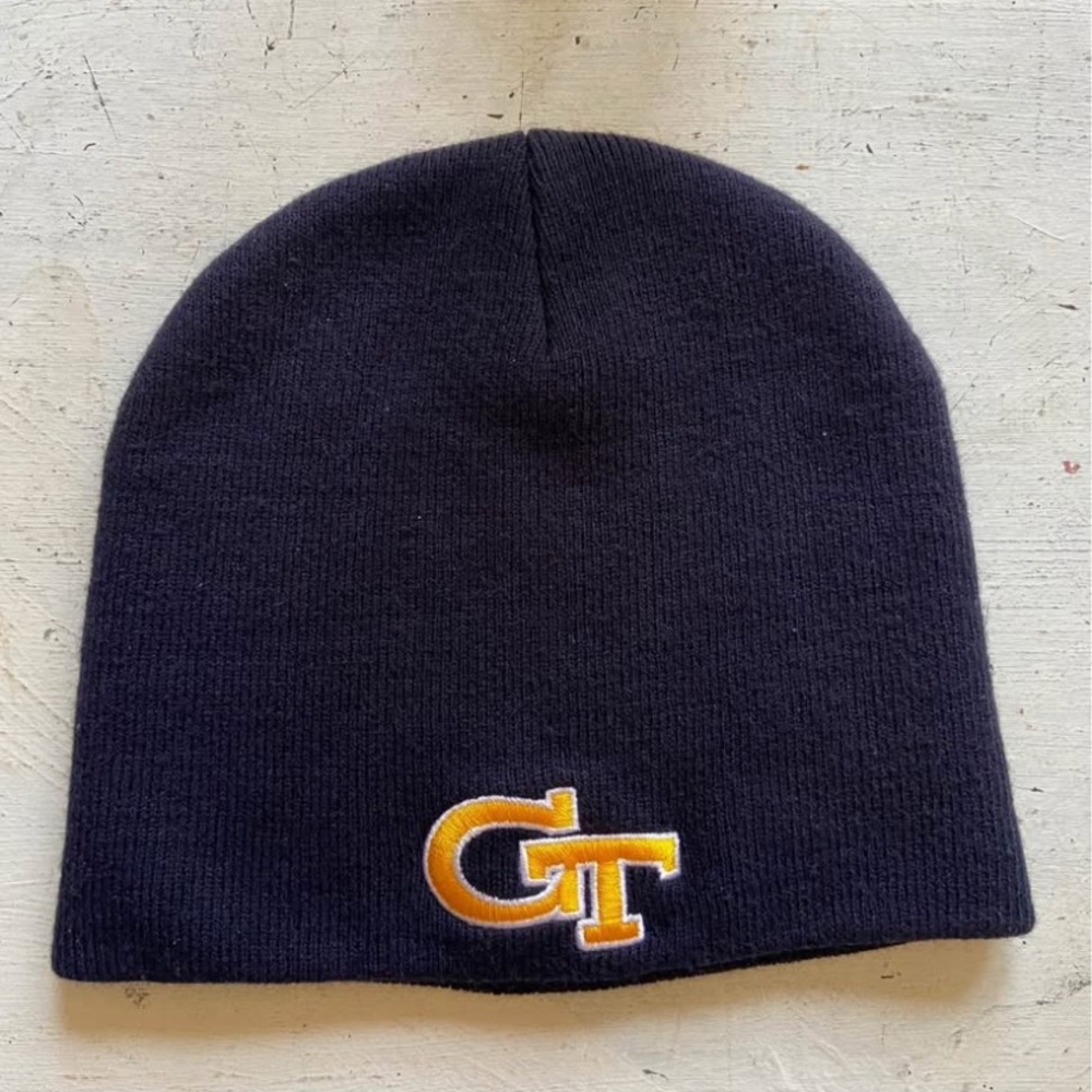 Kids Georgia Tech Navy Beanie